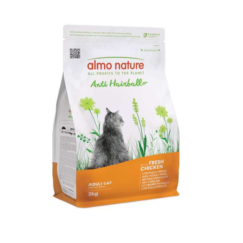 2 kg Almo Nature Anti Hairball Chicken comida para gatos,  Imagem número 1 2 kg Almo Nature Anti Hairball Chicken comida para gatos, , large Imagem número 1